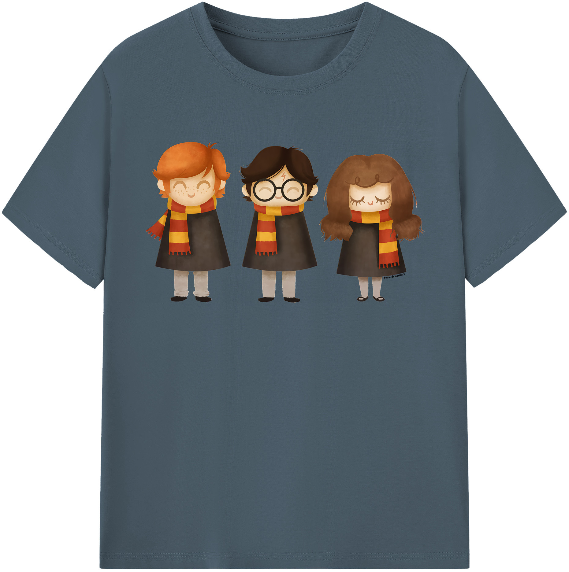 （画像用） Harry Potter ハリー・ポッターシリーズ 綿100％半袖Tシャツ（フロントプリント）